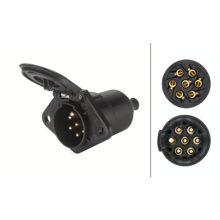 Hella Steckdose 7-polig 8JB008085-001 Hella Steckdose 7-polig 8JB008085-001 von HELLA