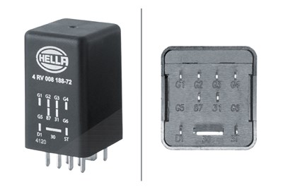 Hella Steuergerät, Glühzeit [Hersteller-Nr. 4RV008188-721] für Audi, Seat, Skoda, VW von HELLA