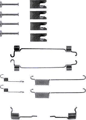 Hella Zubehörsatz, Bremsbacken [Hersteller-Nr. 8DZ355200-301] für Ford von HELLA