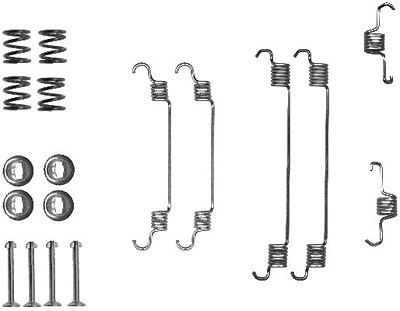Hella Zubehörsatz, Bremsbacken [Hersteller-Nr. 8DZ355200-681] für Citroën, Fiat, German E Cars, Opel, Peugeot, Subaru, Suzuki, Toyota, Vauxhall von HELLA