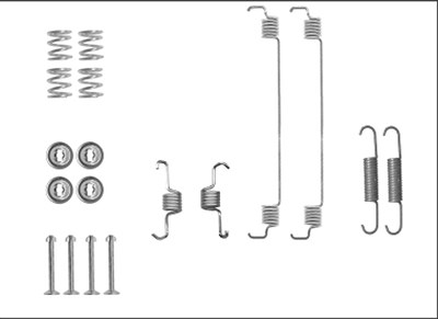 Hella Zubehörsatz, Bremsbacken [Hersteller-Nr. 8DZ355206-051] für Nissan, Renault von HELLA