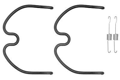Hella Zubehörsatz, Bremsbacken [Hersteller-Nr. 8DZ355200-851] für Opel, Subaru, Suzuki, Vauxhall von HELLA