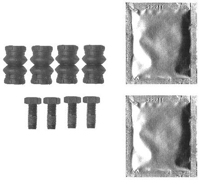 Hella Zubehörsatz, Bremssattel [Hersteller-Nr. 8DZ355201-621] für Abarth, Alfa Romeo, Audi, BMW, Chevrolet, Citroën, Fiat, Ford, Honda, Lancia, Land R von HELLA