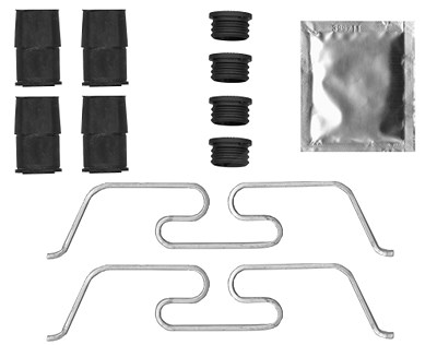 Hella Zubehörsatz, Bremssattel [Hersteller-Nr. 8DZ355206-321] für Citroën, Fiat, Jaguar, Opel, Peugeot, Polestar, Toyota, Volvo von HELLA