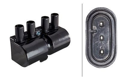 Hella Zündspule [Hersteller-Nr. 5DA358057-031] für Daewoo, Opel, Vauxhall von HELLA