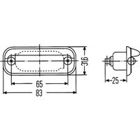 Kennzeichenleuchte HELLA 2KA 001 378-001 von Hella