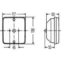 Schlußleuchte HELLA 2SA 003 236-041 von Hella