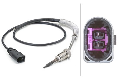 Hella Sensor, Abgastemperatur [Hersteller-Nr. 6PT014494-261] für Audi, Seat, Skoda, VW von HELLA