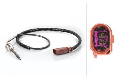 Hella Sensor, Abgastemperatur [Hersteller-Nr. 6PT014494-821] für Audi von HELLA