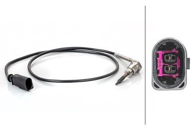 Hella Sensor, Abgastemperatur [Hersteller-Nr. 6PT014494-871] für Audi von HELLA