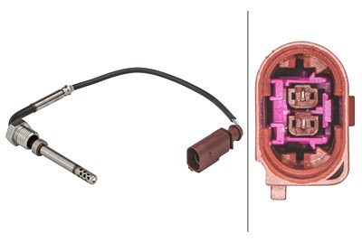 Hella Sensor, Abgastemperatur [Hersteller-Nr. 6PT358181-631] für VW von HELLA