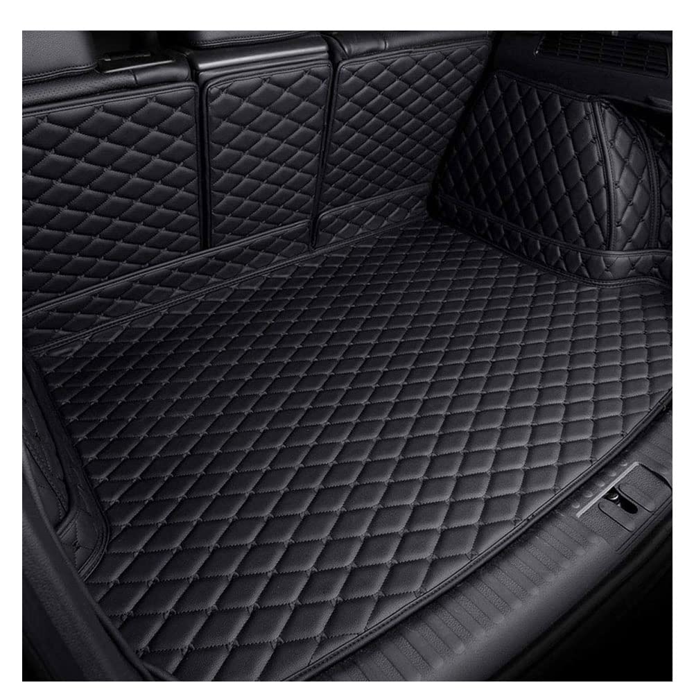 VollstäNdige Einkreisung Leder Kofferraummatte für Peugeot 3008 2013-2022, rutschfest Kratzfestem Auto Kofferraummatten Kofferraumschutz,A/All Black VollstäNdige Einkreisung Leder Kofferraummatte für Peugeot 3008 2013-2022, rutschfest Kratzfestem Auto Kofferraummatten Kofferraumschutz,A/All Black von HELMII