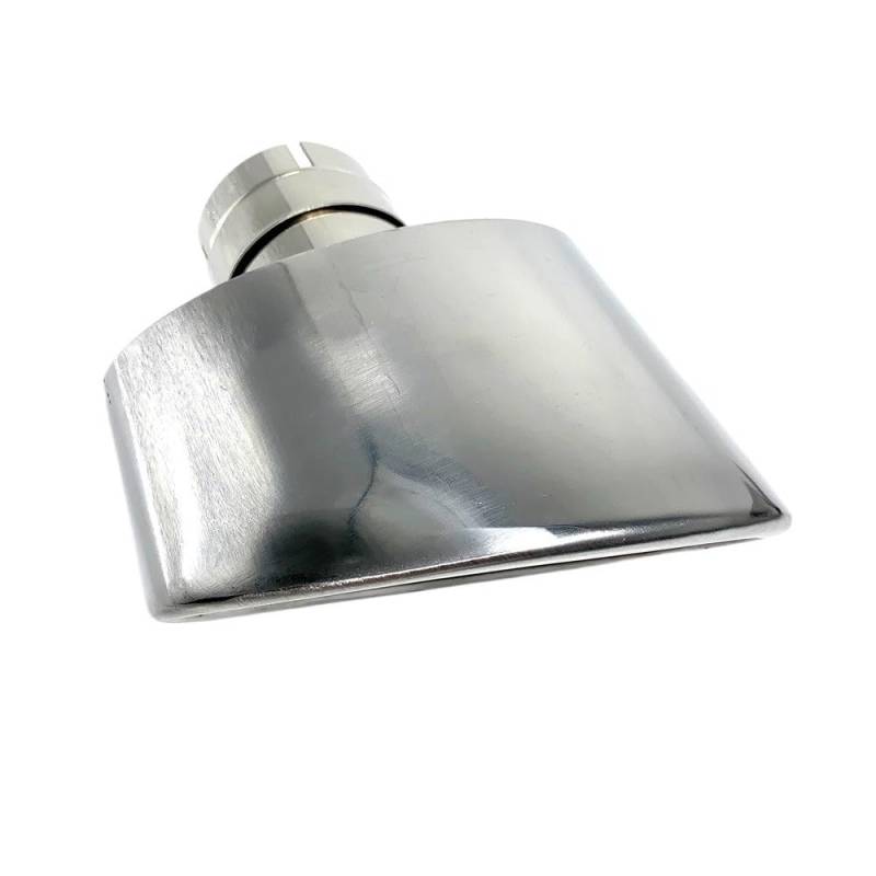Auspuffblende 1 Stück 304 Edelstahl Universal-Auto-Auspuff-Endrohr mit 150 mm Auslass, gerolltes, ovales, schräges Schalldämpfer-Endrohr for Autoautos Auspuff Endrohr(48mm-150mm Left) von HEMODIAN