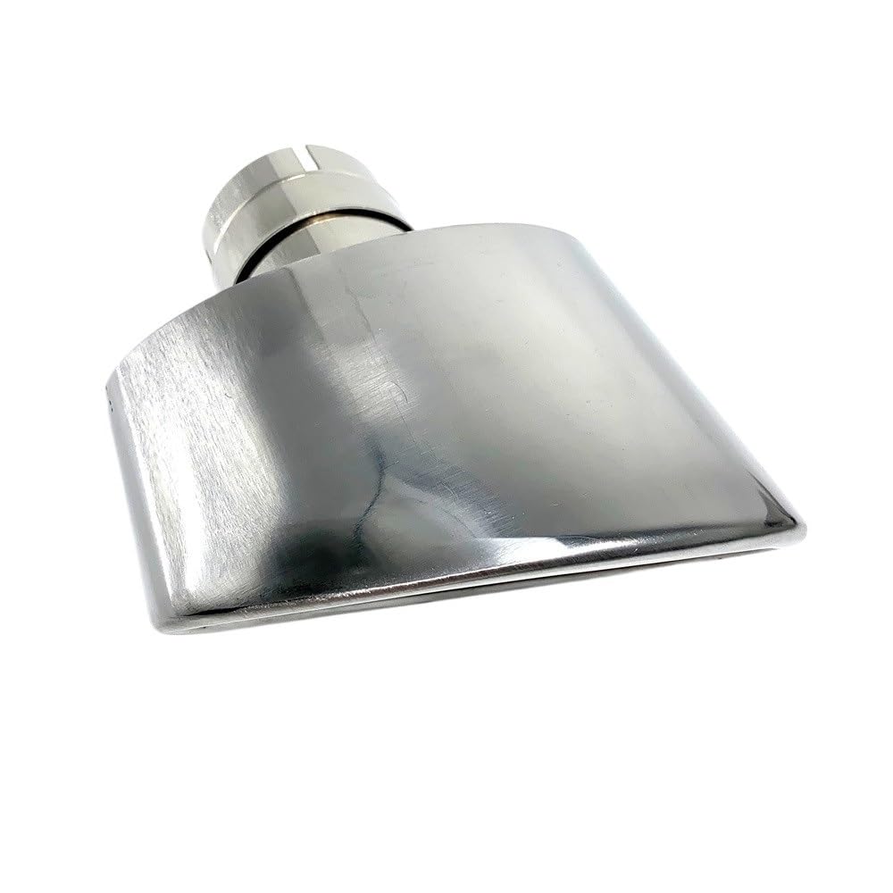 Auspuffblende 1 Stück 304 Edelstahl Universal-Auto-Auspuff-Endrohr mit 150 mm Auslass, gerolltes, ovales, schräges Schalldämpfer-Endrohr for Autoautos Auspuff Endrohr(57mm-150mm Left) von HEMODIAN