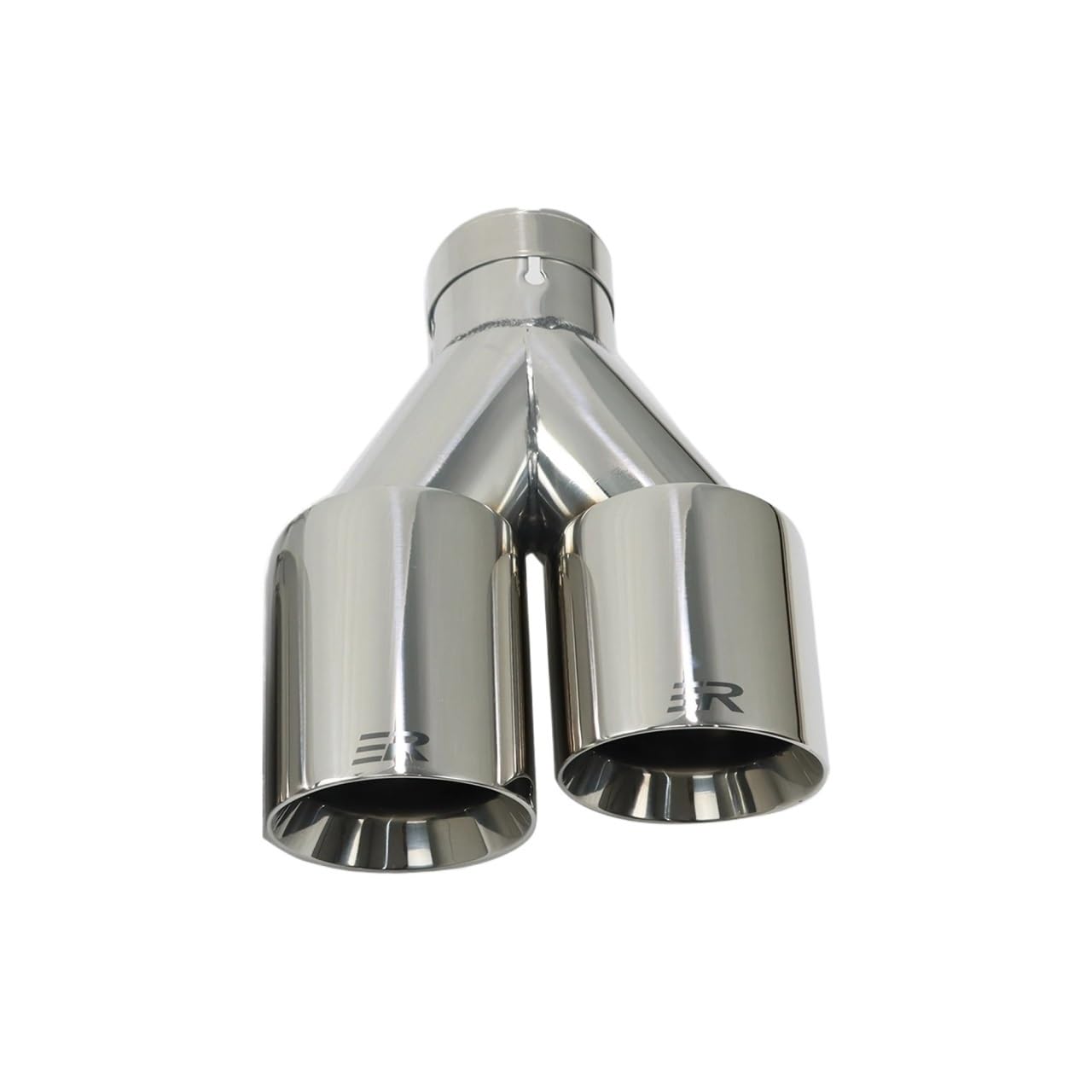 Auspuffblende Auspuffspitze Auto modifizieren Doppelauslass Auspuffrohr Düsendekoration Edelstahl Endrohre Schalldämpfer Auspuff Endrohr(Right In51-Out 89mm) von HEMODIAN