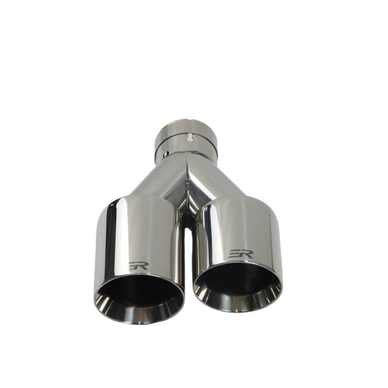 Auspuffblende Auspuffspitze Auto modifizieren Doppelauslass Auspuffrohr Düsendekoration Edelstahl Endrohre Schalldämpfer Auspuff Endrohr(Right Other Size) von HEMODIAN