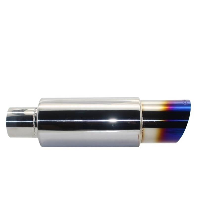 Auspuffblende Auto-Auspuffrohr-Schalldämpfer-Endrohr Universal-Edelstahlschnittstelle 51 57 63 mm Abgassystemende Auspuff Endrohr(002 blue 57mm) von HEMODIAN