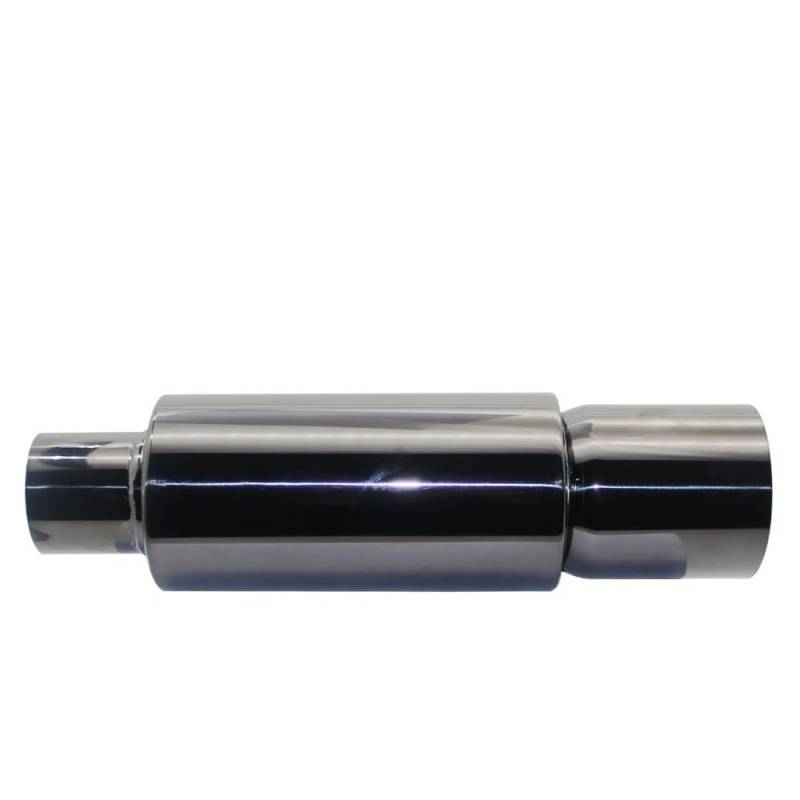 Auspuffblende Auto-Auspuffrohr-Schalldämpfer-Endrohr Universal-Edelstahlschnittstelle 51 57 63 mm Abgassystemende Auspuff Endrohr(007 Titanium 63mm) von HEMODIAN