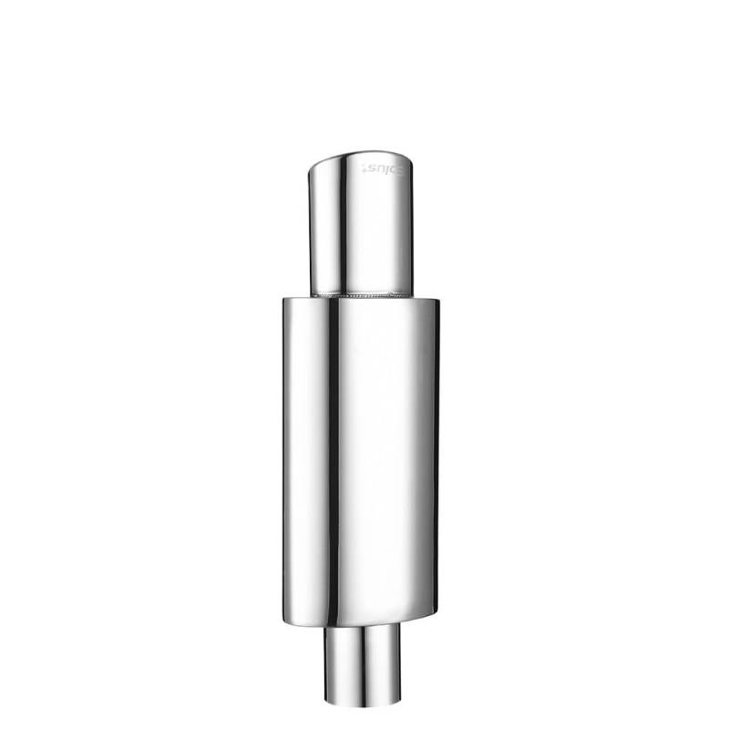 Auspuffblende Auto Auspuffrohr Schalldämpfer Schwanz Universal Oval Edelstahl 51 57 63mm Blau Silber Auspuffanlage Schalldämpfer Sport Auspuff Endrohr(Straight silver 51MM) von HEMODIAN