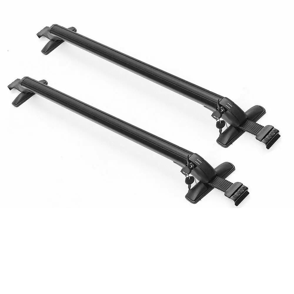 DachträGer 1 Paar Universal Fahrzeug Auto Dach Montage Rack Schiene Bar Schwarz Aluminium Gepäck Träger Mit Lock Top Auto Rack DachträGer Geschlossene Reling DachträGer 1 Paar Universal Fahrzeug Auto Dach Montage Rack Schiene Bar Schwarz Aluminium Gepäck Träger Mit Lock Top Auto Rack DachträGer Geschlossene Reling von HEMODIAN