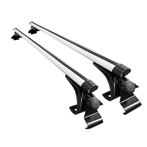 DachträGer 125 cm 135 cm Universal-Auto-Dachträger-Set, kein Original-Dachreling-Querträger-Gepäckträger aus Aluminiumlegierung erforderlich DachträGer Geschlossene Reling(125cm Set) von HEMODIAN