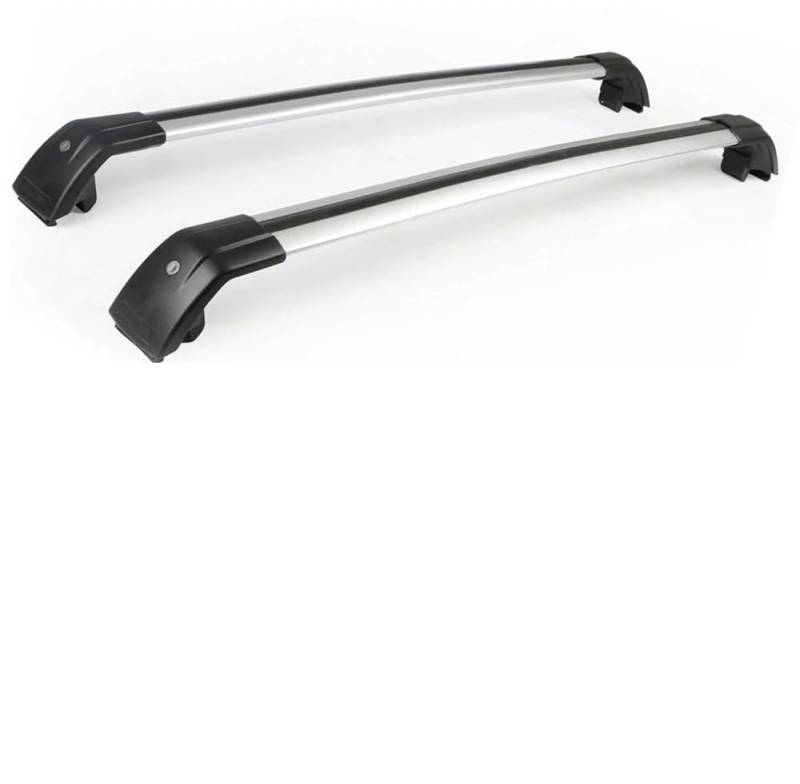 DachträGer 2 Stück abschließbare Dachträger-Querträger, Querträger, Gepäckträger, Aluminium-Passform DachträGer Geschlossene Reling von HEMODIAN