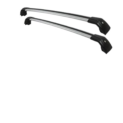 DachträGer 2 Stücke Aluminiumlegierung Seitenstangen Querschienen Dachträger Gepäck CUV SUV DachträGer Geschlossene Reling(A) von HEMODIAN