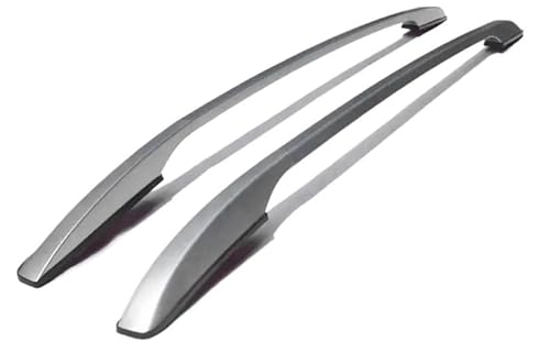 DachträGer Auto-Gepäckträger, Gepäckträger aus Aluminiumlegierung, Schwarz und Silber DachträGer Geschlossene Reling(Black) von HEMODIAN