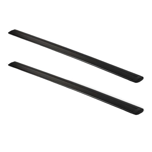 DachträGer Autodachträger Laststange Aluminium Universal Auto Top Wing Bar Materialien Schwarz und Silber Länge 120 cm 130 cm 140 cm DachträGer Geschlossene Reling(Black 130cm -8cm) von HEMODIAN