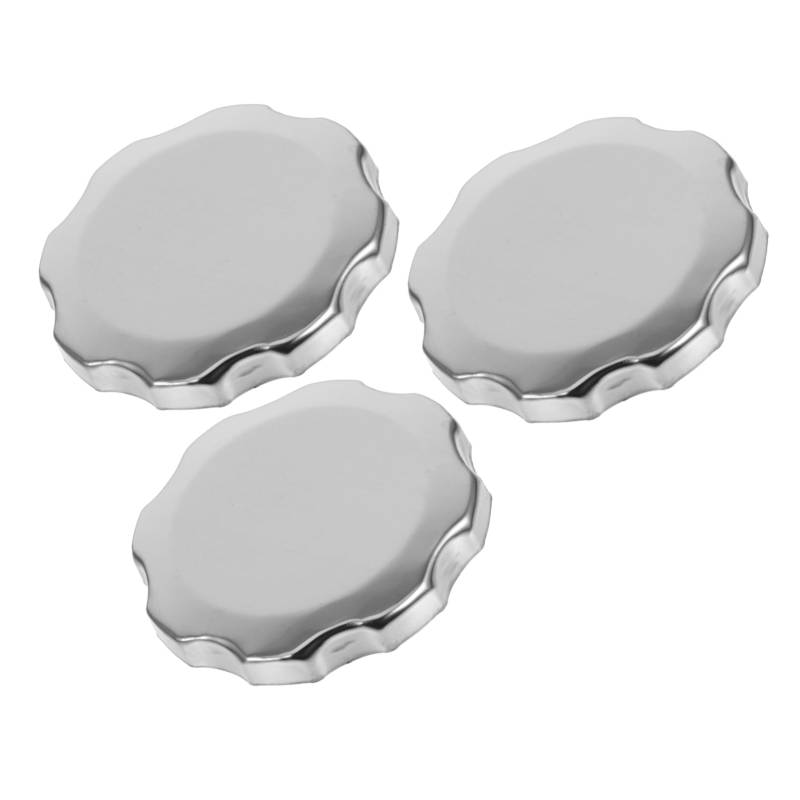 HEMOTON 3 Stück Tankdeckel Generator Tank Tankdeckel Dirt Bike Tankdeckel Landwirtschaftliche Fahrzeuge Tankdeckel Mini Tankdeckel Benzingeneratordeckel Silber Eisen von HEMOTON
