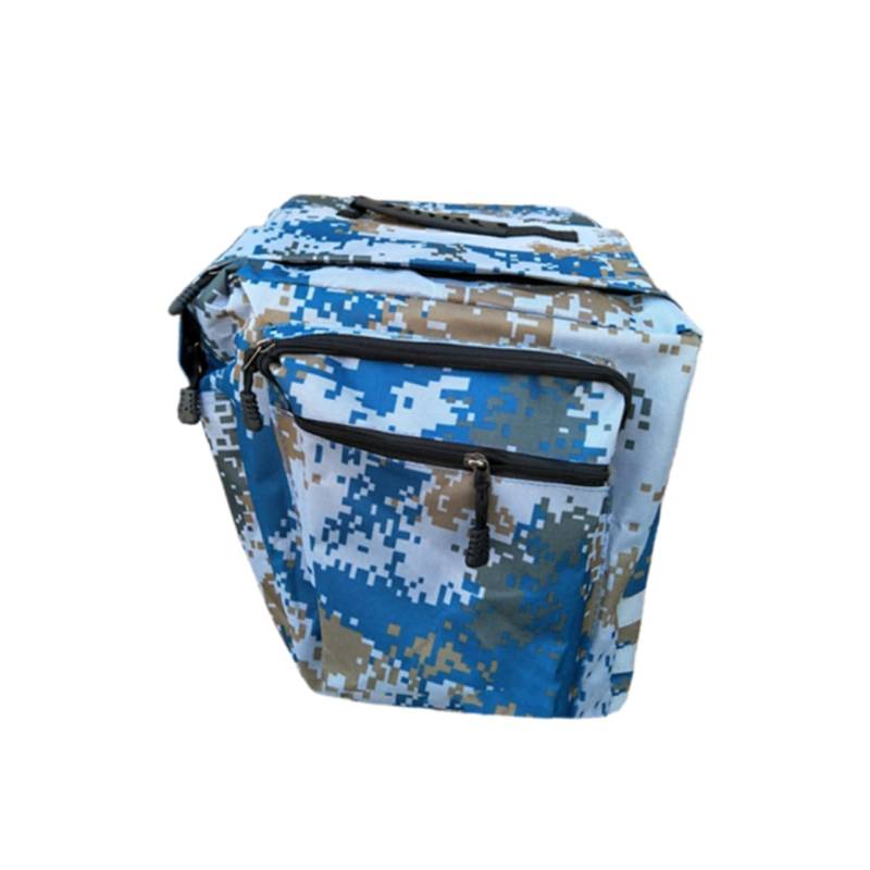 HEMOTON Fahrrad Rücksitztasche Kofferraumtasche Zubehör Träger Mountainbike Tasche Fahrradtasche Doppelte Hecktasche Blau von HEMOTON