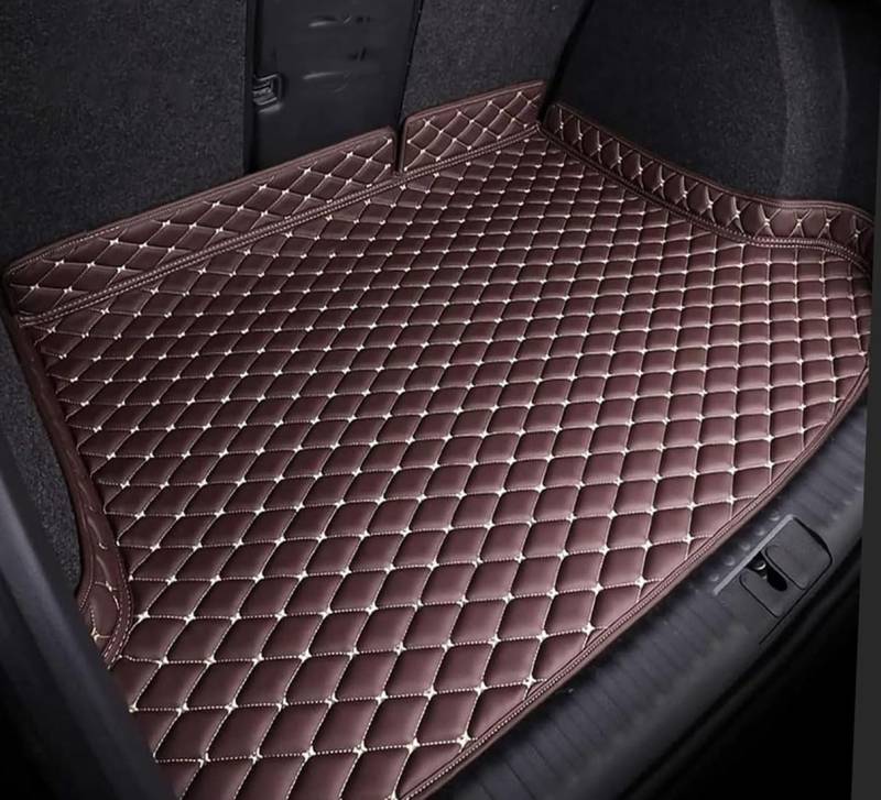 Auto Leder rutschfest Kofferraumwanne für Nissan Murano 2.5 dCi (2010–2011), Langlebiges Wasserdicht Kratzfest Kofferraummatte Schutzmatte ZubehöR,A/Coffee von HENCHENH