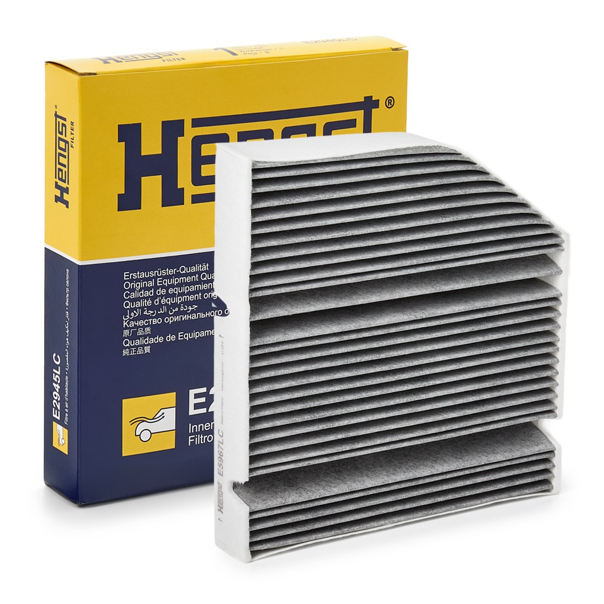 HENGST FILTER Innenraumfilter MERCEDES-BENZ E5967LC 1678350400,2058350147,2068350100 2068351400,4638352700,4638352800,A1678350400,A2058350147 von HENGST FILTER