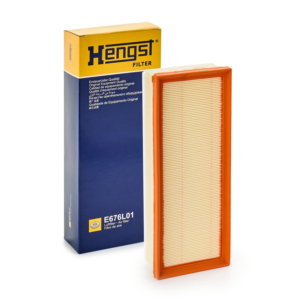 HENGST FILTER Luftfilter AUDI E676L01 6813310000,8K0133843A,8K0133843E Motorluftfilter,Filter für Luft 8K0133843M,8R0133843C,8R0133843D,8R0133843K von HENGST FILTER