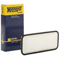 HENGST FILTER Luftfilter Filtereinsatz E638L Motorluftfilter,Filter für Luft PEUGEOT,TOYOTA,CITROËN,107 Schrägheck (PM_, PN_),Yaris Schrägheck (_P9_) von HENGST FILTER