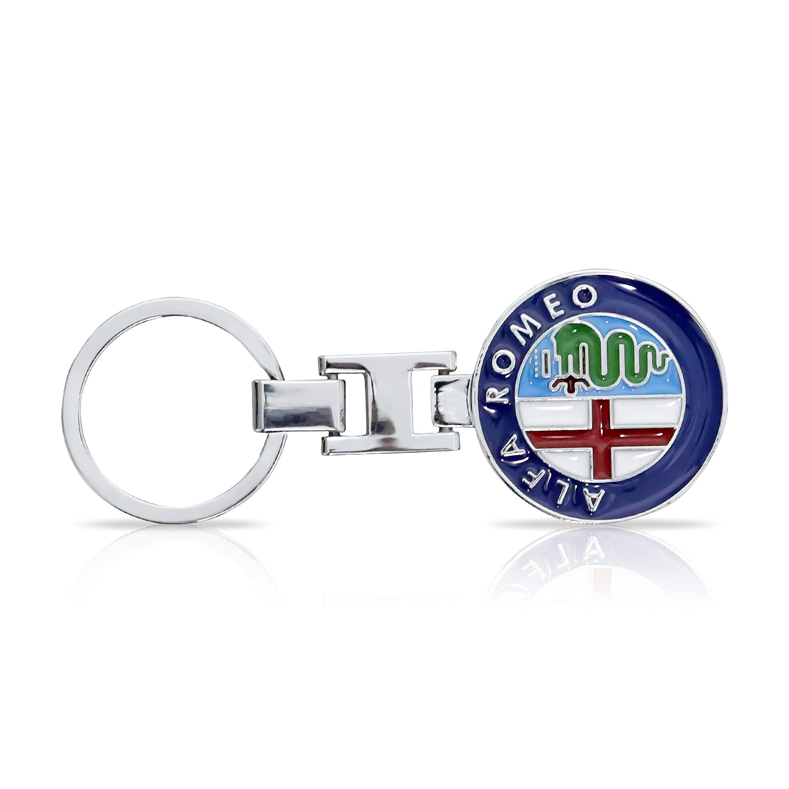 HENGYUESHANG Universal Schlüsselanhänger 3D Metall kompatibel für Alfa Auto Logo Emblem Abzeichen (Echter Verkäufer: YZDDL1) von HENGYUESHANG