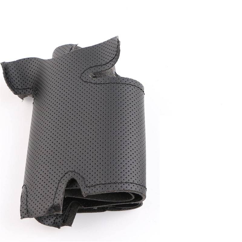 HEPVET Für Land für Rover für Freelander 2 2007–2012 Original-DIY-Auto-Lenkradabdeckung schwarz Ledergeflecht für Lenkrad Lenkrad Abdeckung (Color : Black Thread) von HEPVET
