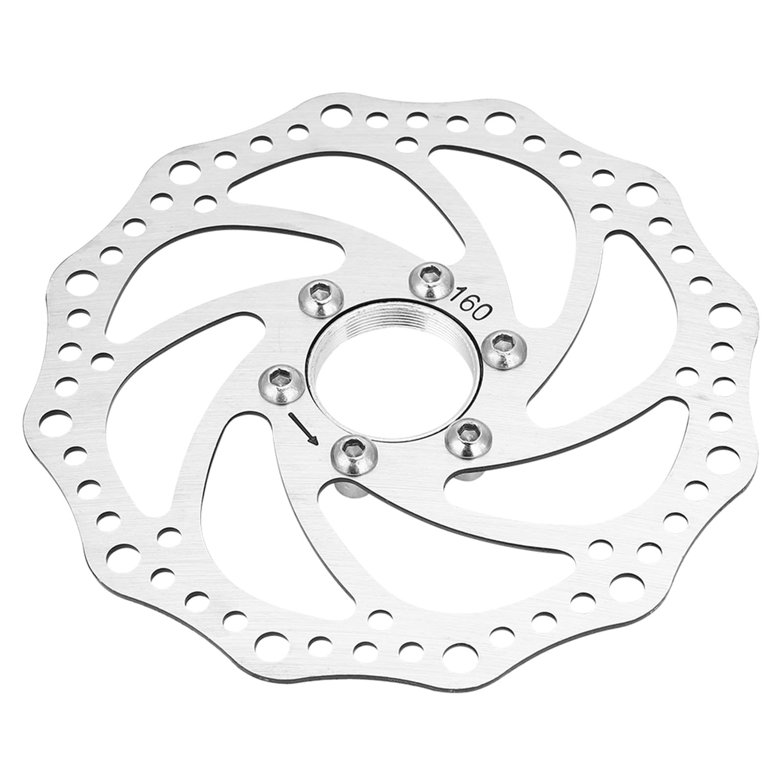 2pcs 160 mm Scheibenbremsrotor, Edelstahlradfahrradbremsrotor -Mountainbike -Gewinde -Bremsscheiben -Scheiben -Rotoren Flanschadapter mit 6 Schrauben 2pcs 160 mm Scheibenbremsrotor, Edelstahlradfahrradbremsrotor -Mountainbike -Gewinde -Bremsscheiben -Scheiben -Rotoren Flanschadapter mit 6 Schrauben von HERCHR