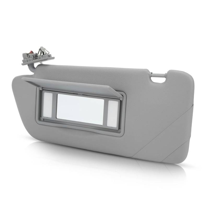 Auto Links Fahrerseite Sonnenblende Ohne Schiebedach Und Licht Ersatz Für CitroenC5 Peugeot2008 3008 301 308 308S 408 508, Auto Grey ABS Linke Fahrerseite Sonnenblende 8163EG, 98158119ZQ, 98158116ZQ von HERCHR