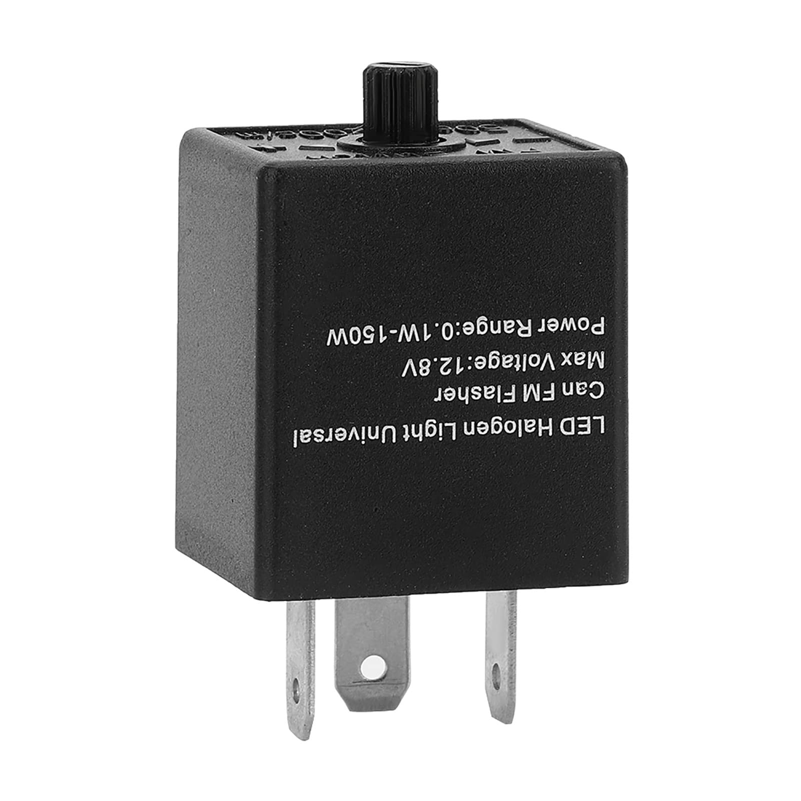 3-Polige LED Blinker, 12V 24V 0,1-150W 2,1x1,2x1 Zoll Universal 3 Pin Notfall Blitzleuchten Verstellbare Ersatzblinker LED-Blinkrelais Blinkfrequenzkontroll Relais Für Kraftfahrzeuge Motorräder 3-Polige LED Blinker, 12V 24V 0,1-150W 2,1x1,2x1 Zoll Universal 3 Pin Notfall Blitzleuchten Verstellbare Ersatzblinker LED-Blinkrelais Blinkfrequenzkontroll Relais Für Kraftfahrzeuge Motorräder von HERCHR