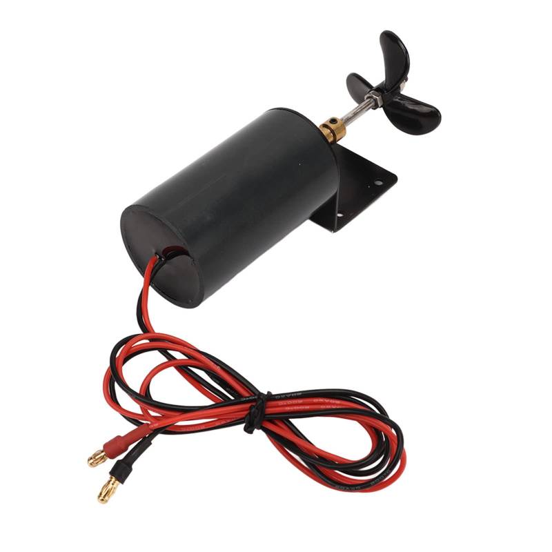 RC Unterwasserstrahlruder, Unterwasserstrahlruderpropeller 545 50T Bürstenmotor Wasserdichter, Leistungsstarker Schubbürstenmotor Für Ferngesteuerte Bootsmodelle(CW) von HERCHR