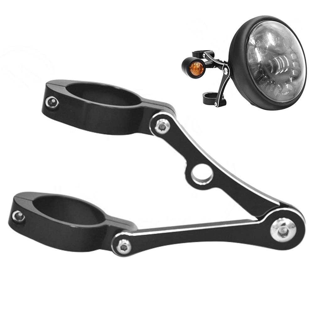 Scheinwerferhalterung, 39–41mm Vintage Motorrad Blinkerhalterung, CNC Aluminium Gabelrohrklemme Modifiziertes Scheinwerfer Halterung Klemmhalterung Light Bar Mount Bracket Kit Für Motorräder Scheinwerferhalterung, 39–41mm Vintage Motorrad Blinkerhalterung, CNC Aluminium Gabelrohrklemme Modifiziertes Scheinwerfer Halterung Klemmhalterung Light Bar Mount Bracket Kit Für Motorräder von HERCHR