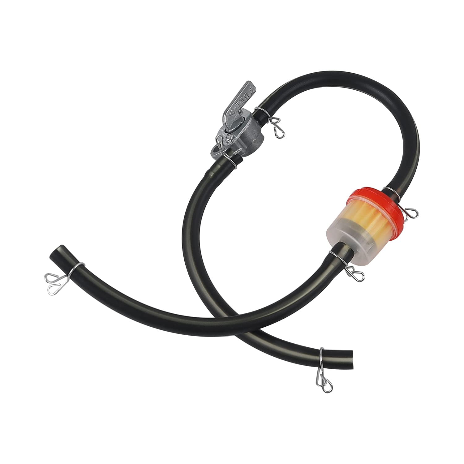 Benzinfilter Set, HERKINDNESS Benzinfilter Motorrad, mit Schalter und Klarem Filterbecher Benzinschlauch 6mm, Geeignet zum Filtern von Verunreinigungen im Benzin und zum Schutz des Motors Benzinfilter Set, HERKINDNESS Benzinfilter Motorrad, mit Schalter und Klarem Filterbecher Benzinschlauch 6mm, Geeignet zum Filtern von Verunreinigungen im Benzin und zum Schutz des Motors von HERKINDNESS