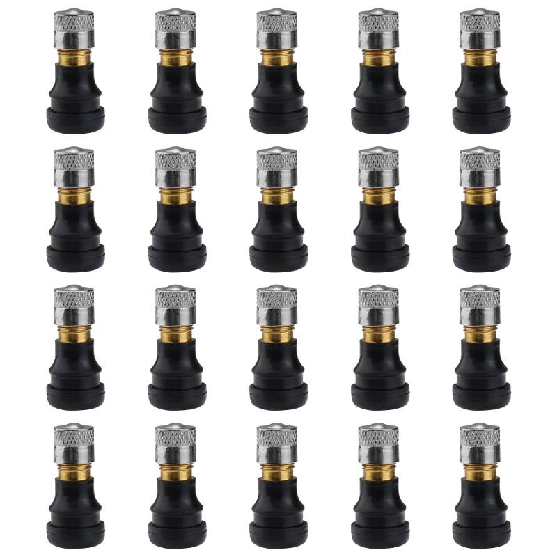 Elektroroller Vakuumventil, HERKINDNESS 20 Stück Elektroroller Rad Luftventil 2,8x1,3 cm, Schlauchloses Reifen Vakuumventil, für M365, 1S, Essential, Pro Modelle und Ninebot G30 von HERKINDNESS