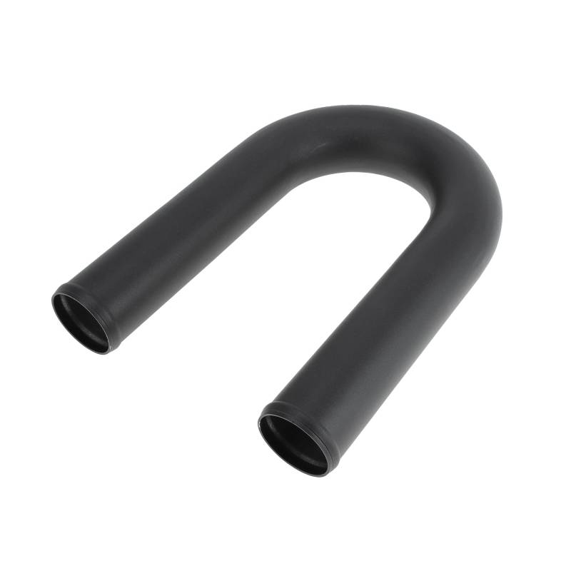 HEROFFIX 5,1 cm OD 180 Grad U Bend 6064 Aluminiumlegierung Rohr Ladeluftkühler Rohr Oberfläche Strahllufteinlass Anschlussschlauch W/Doppelperlenrolle 30 cm Länge Schwarz von HEROFFIX