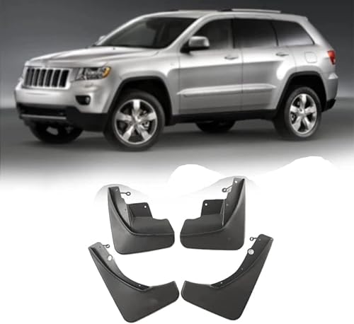 4 Stück Auto Schmutzfänger Für Jeep Grand Cherokee WK2 2011-2023, Spritzschutz Auto Kein Bohren nötig ABS Kunststoff. von HERSIL