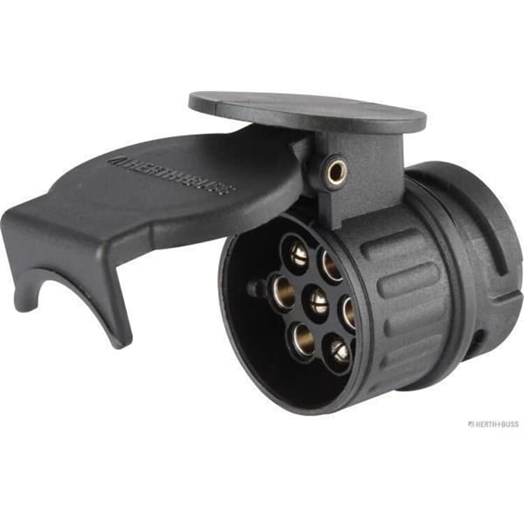 Elparts Adapter Steckdose von 13-polig auf 7-polig DIN/ISO 11446 1724 N-Typ Elparts Adapter Steckdose von 13-polig auf 7-polig DIN/ISO 11446 1724 N-Typ von HERTH+BUSS ELPARTS