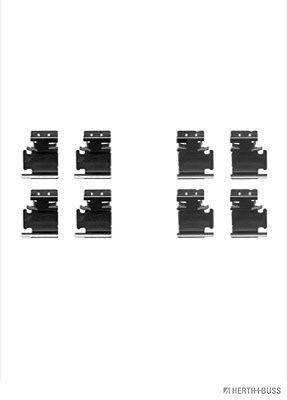 Herth+buss Jakoparts Zubehörsatz, Scheibenbremsbelag [Hersteller-Nr. J3662029] für Abarth, Alfa Romeo, Audi, Citroën, Fiat, Ford, Honda, Lancia, Opel, von HERTH+BUSS JAKOPARTS