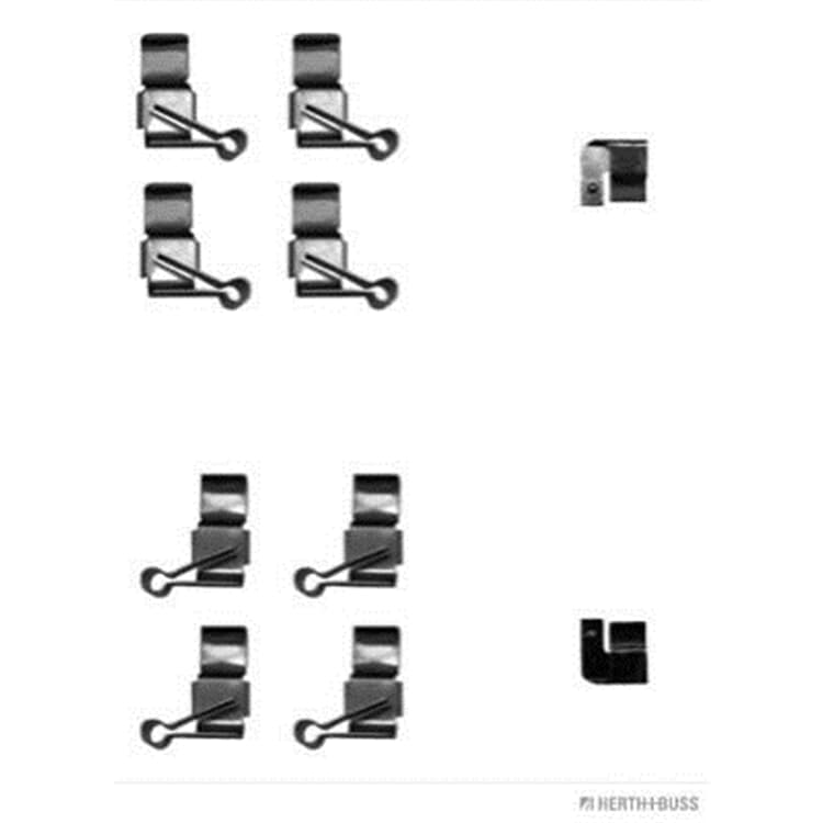 Jakoparts Zubeh?rsatz f?r Bremsbel?ge vorne Toyota Camry Celica Dyna Hiace Hilux Jakoparts Zubeh?rsatz f?r Bremsbel?ge vorne Toyota Camry Celica Dyna Hiace Hilux von HERTH+BUSS JAKOPARTS