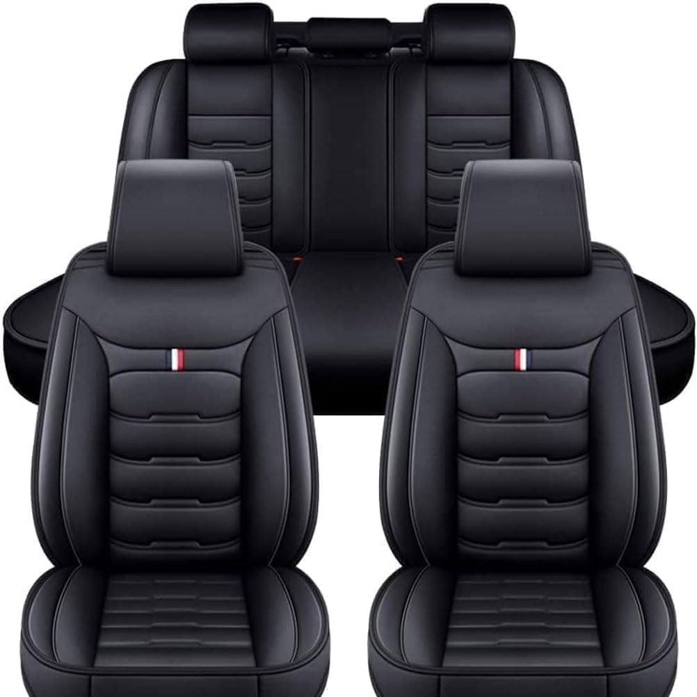 HESHS Allwetter Auto Leder Sitzbezüge für Mazda 3 Mazda3 2004-2013, Hochwertig Autositzbezüge rutschfest Wasserdicht Vordersitze Rückbank Schonbezug Zubehör,Black HESHS Allwetter Auto Leder Sitzbezüge für Mazda 3 Mazda3 2004-2013, Hochwertig Autositzbezüge rutschfest Wasserdicht Vordersitze Rückbank Schonbezug Zubehör,Black von HESHS